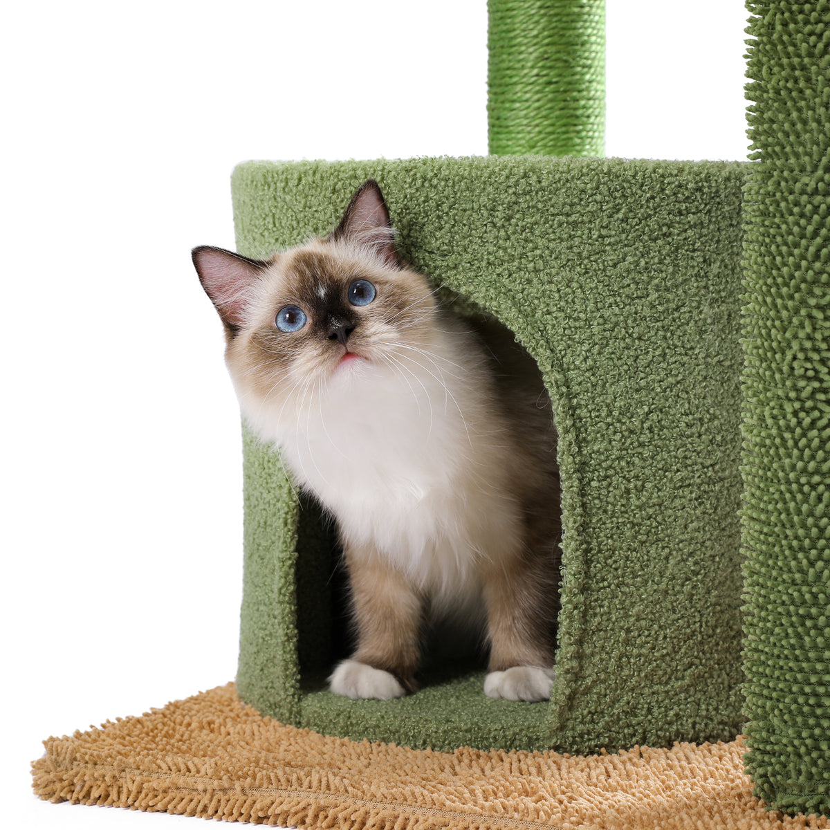 Cactus Cat Tree 97.5cm - Compact Desert-Themed Play Tower