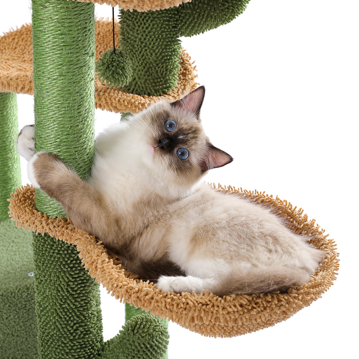 Cactus Cat Tree 97.5cm - Compact Desert-Themed Play Tower